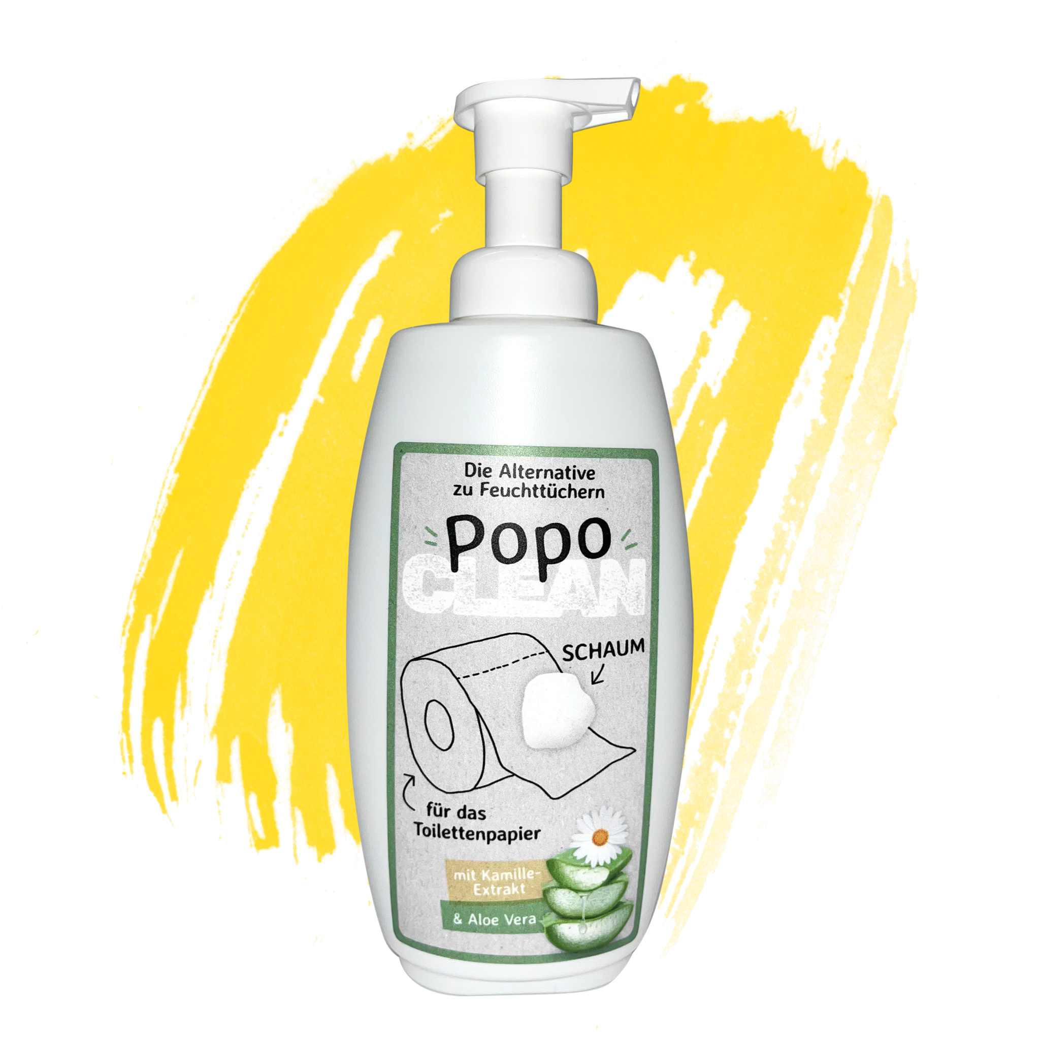 PopoClean Flasche 300ml - Alternative feuchtes Toilettenpapier