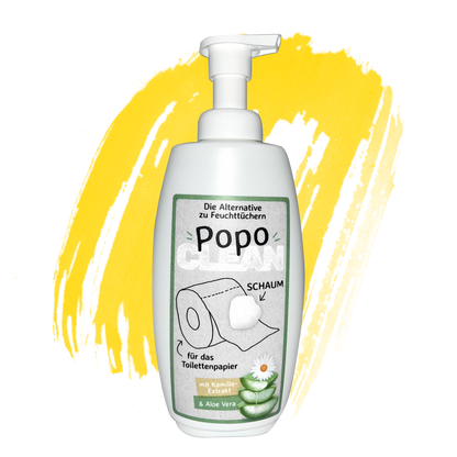 PopoClean Flasche 300ml - Alternative feuchtes Toilettenpapier